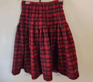 Vintage Jedburgh Kiltmakers Boys Red Tartan Plaid Wool Kilt